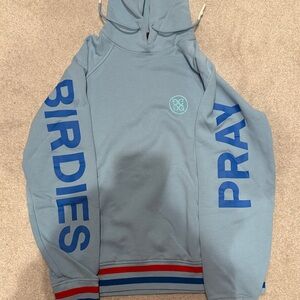 G/Fore Light Blue Pray for Birdies Hoodie